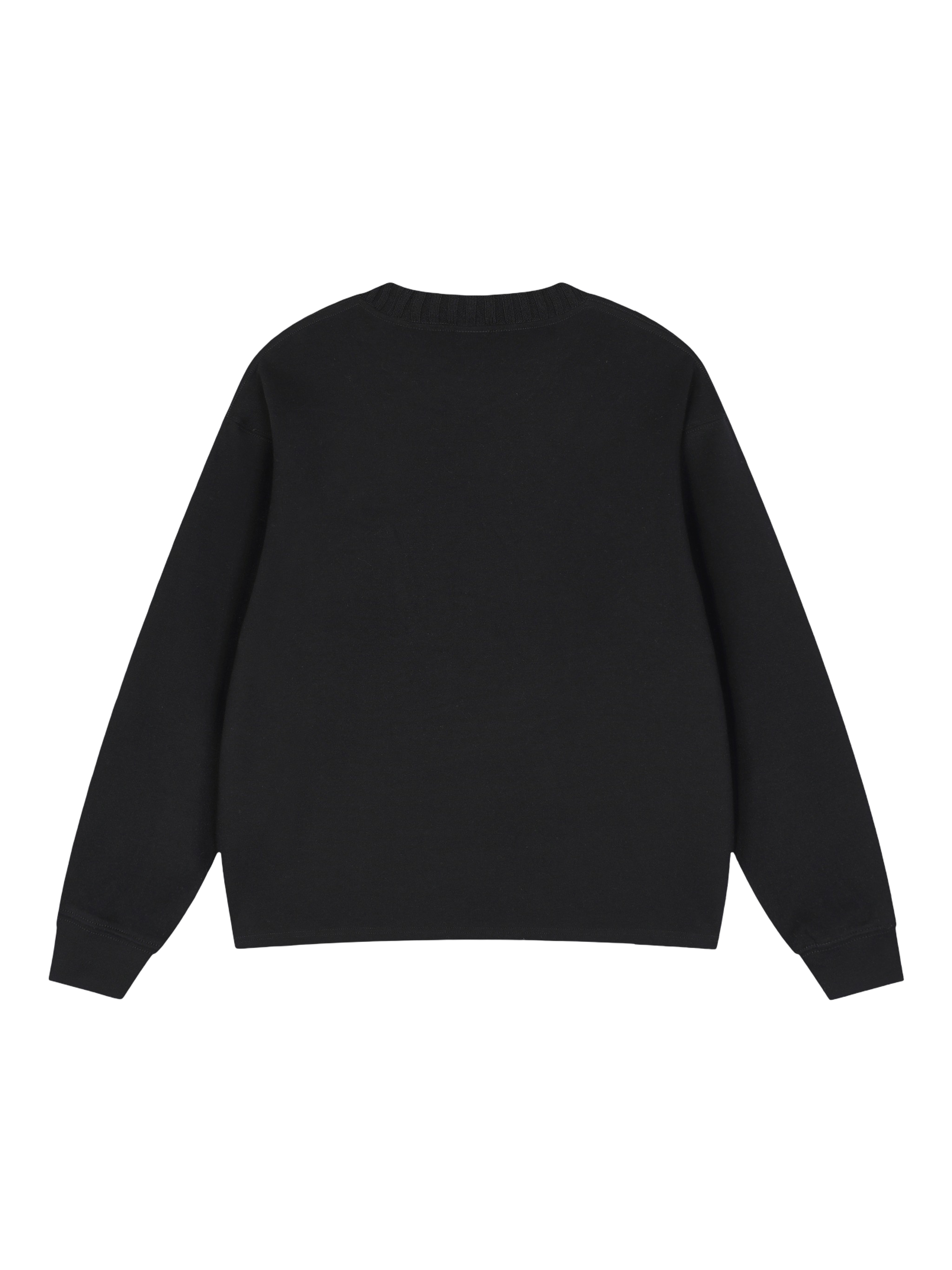 Klurve Offbeat Knit Oversized Sweatshirt
