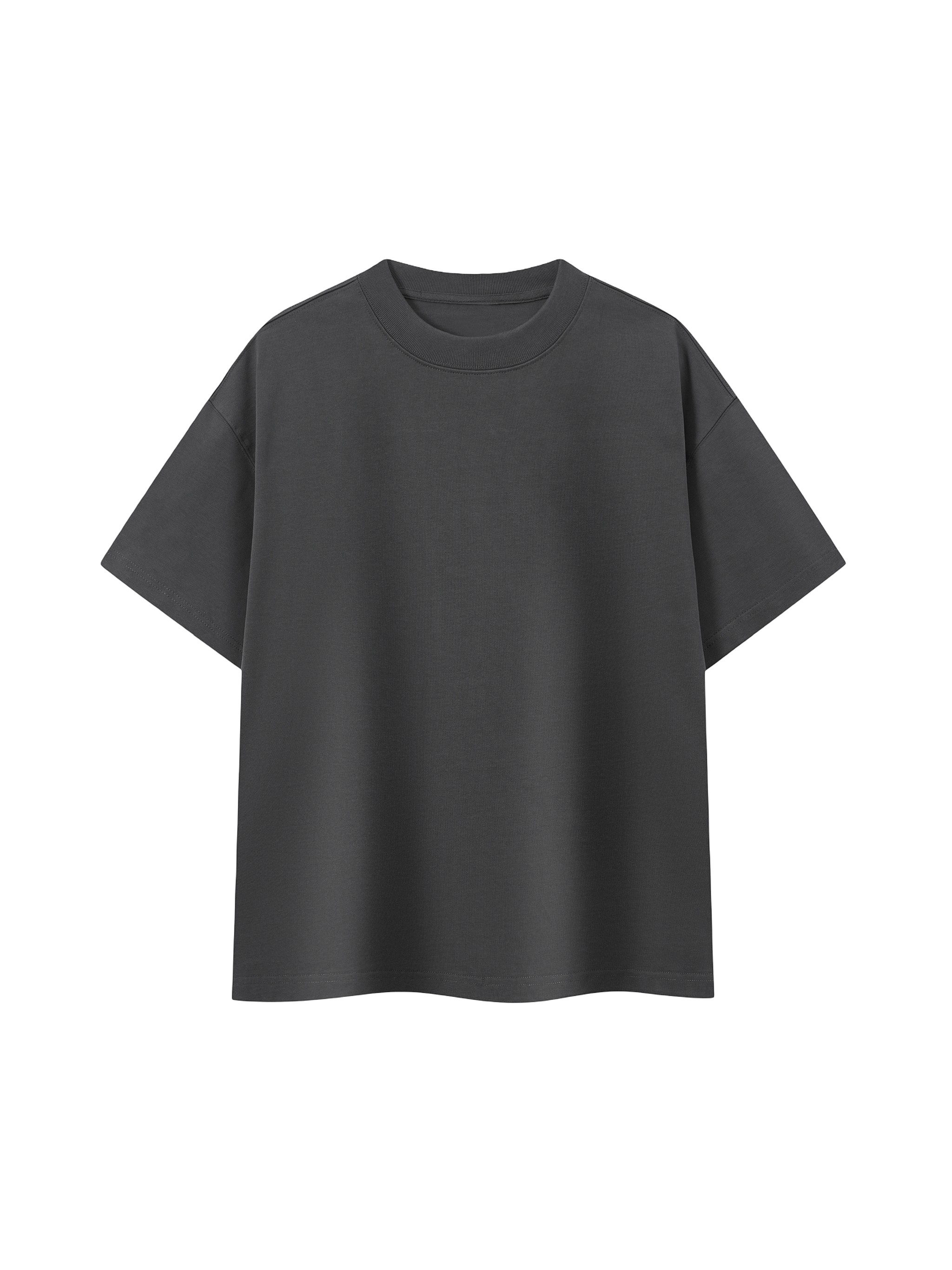 Black t-shirt on a white background