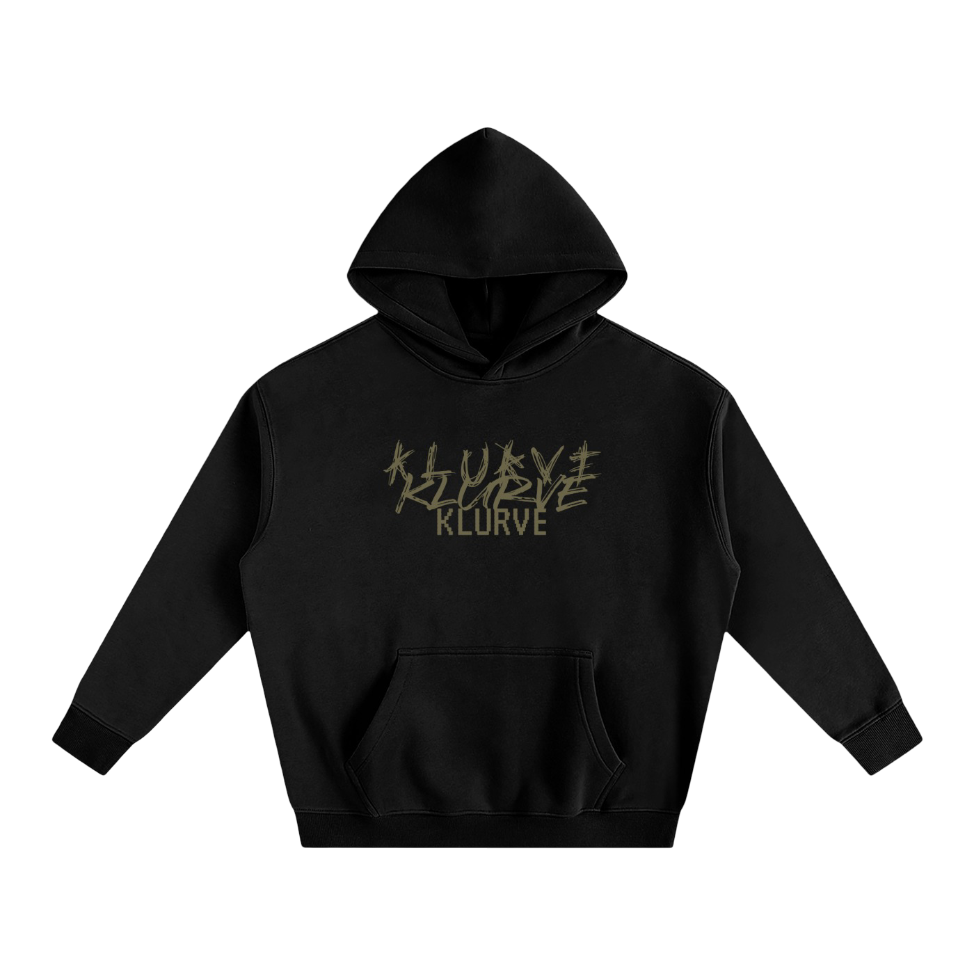 Klurve Oversized Fleeced Hoodie