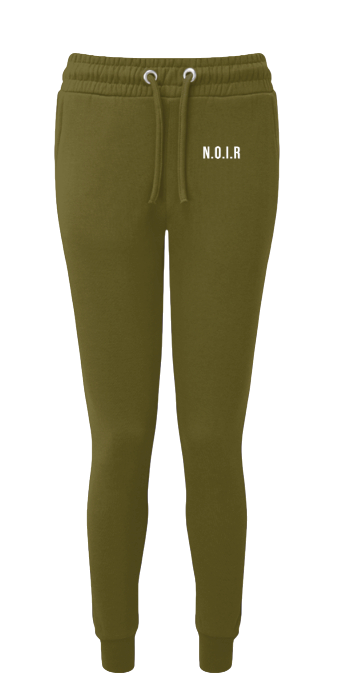 Klurve Noir Yoga Fitted Jogger #Color_Olive