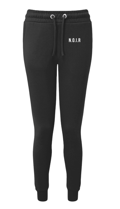 Klurve Noir Yoga Fitted Jogger #Color_Black