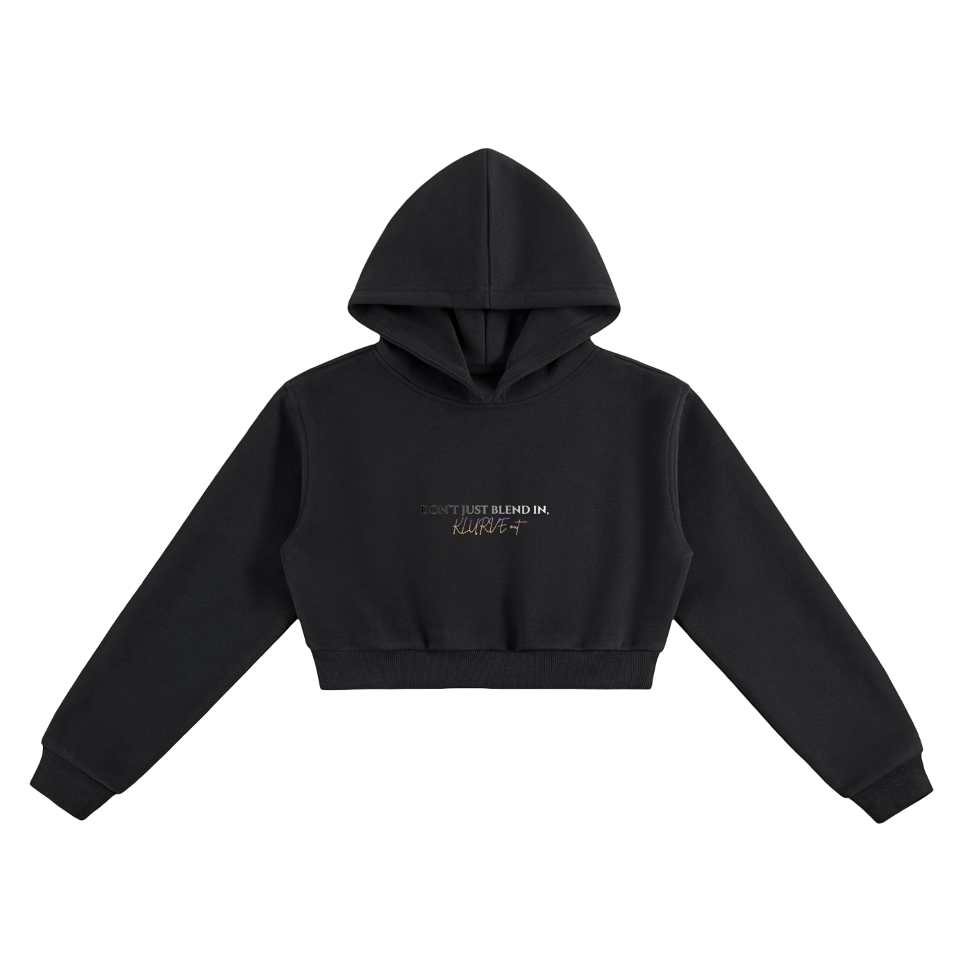 Klurve Ease Core Cropped Hoodie