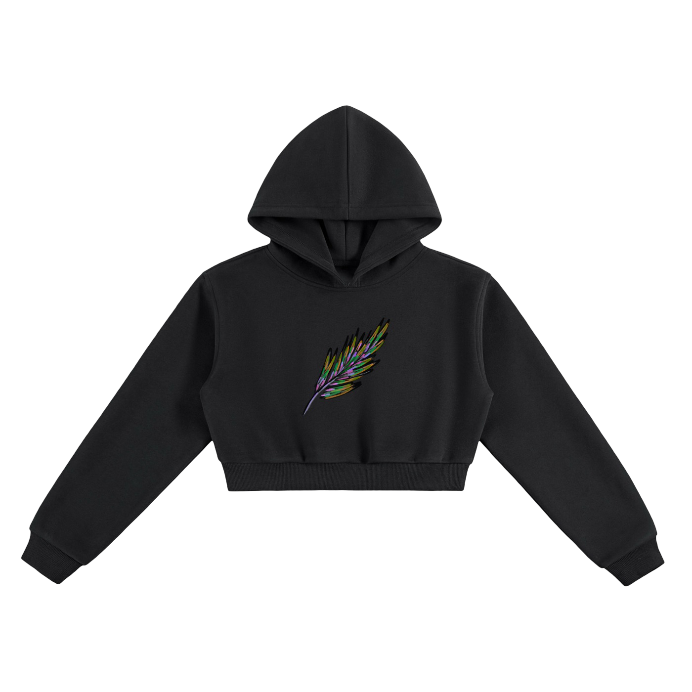 Klurve Ease Cropped Hoodie