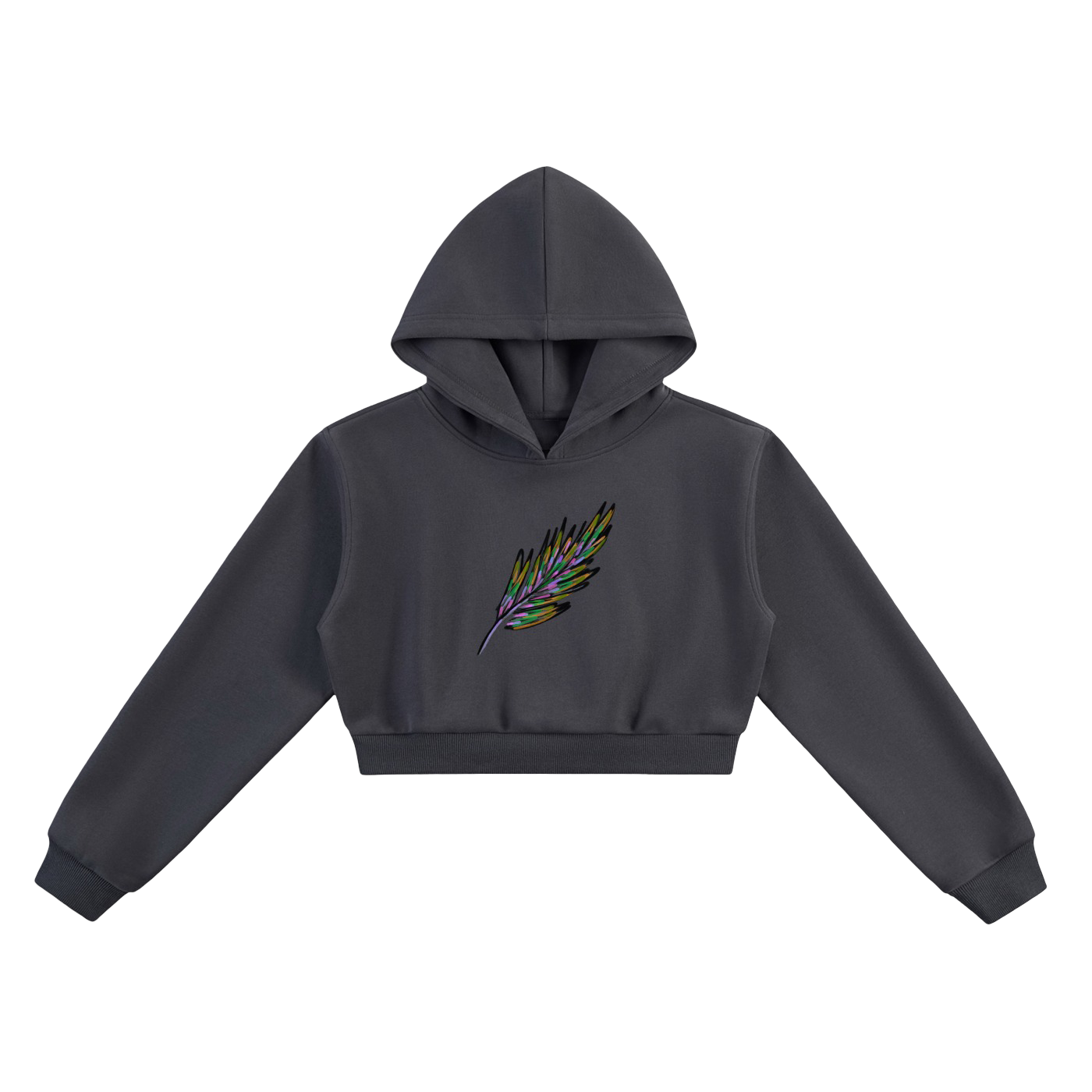 Klurve Ease Cropped Hoodie