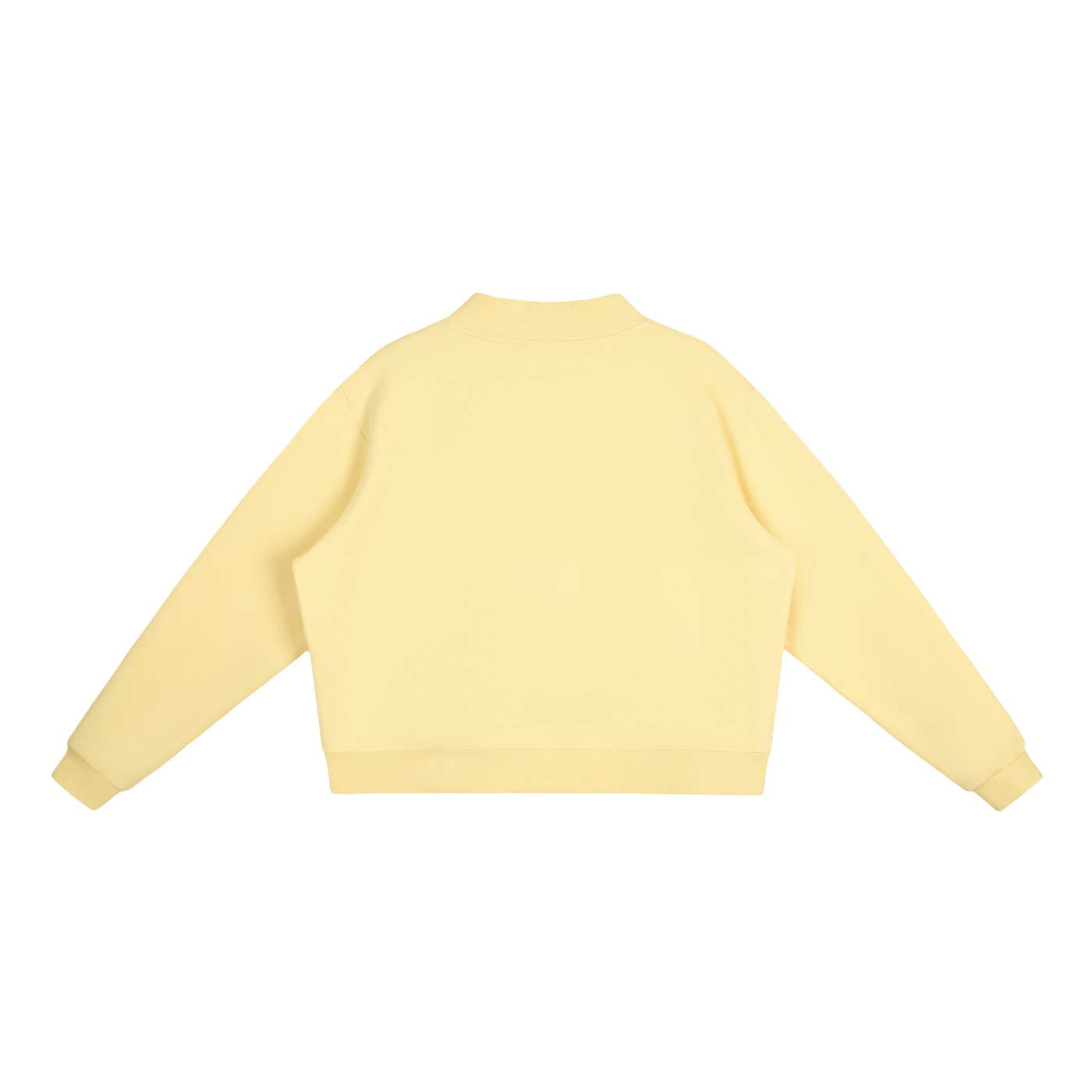 Klurve Ease Cropped Mock Sweatshirt