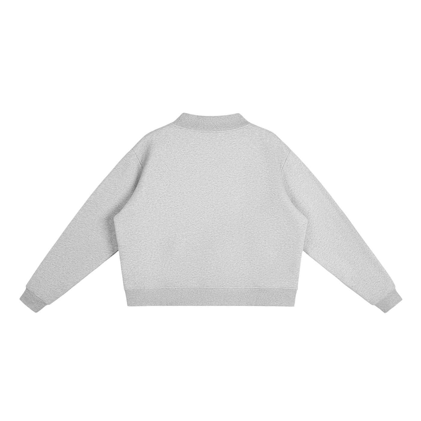 Klurve Ease Cropped Mock Sweatshirt