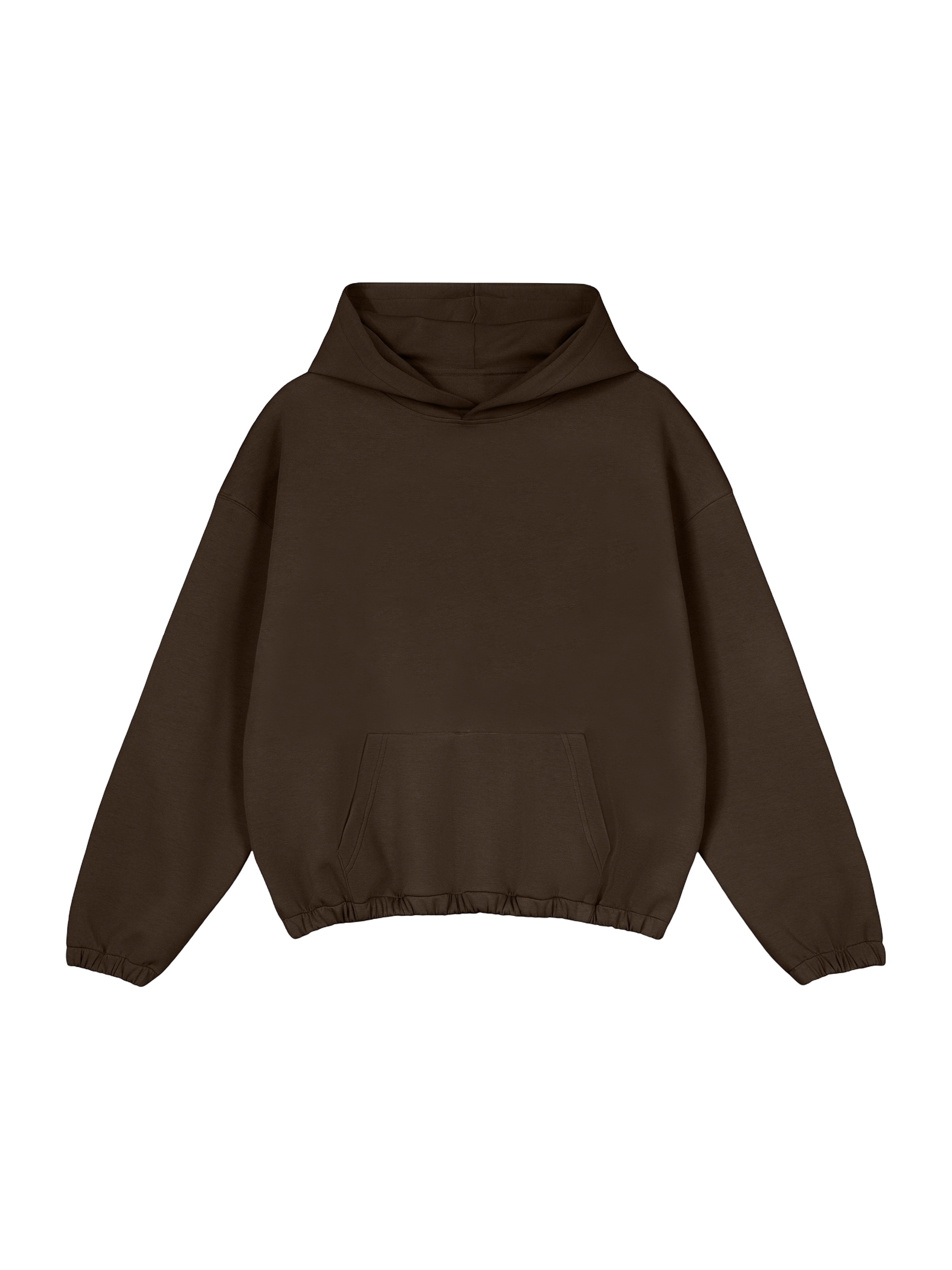 Klurve Noir Boxy Hem Hoodie