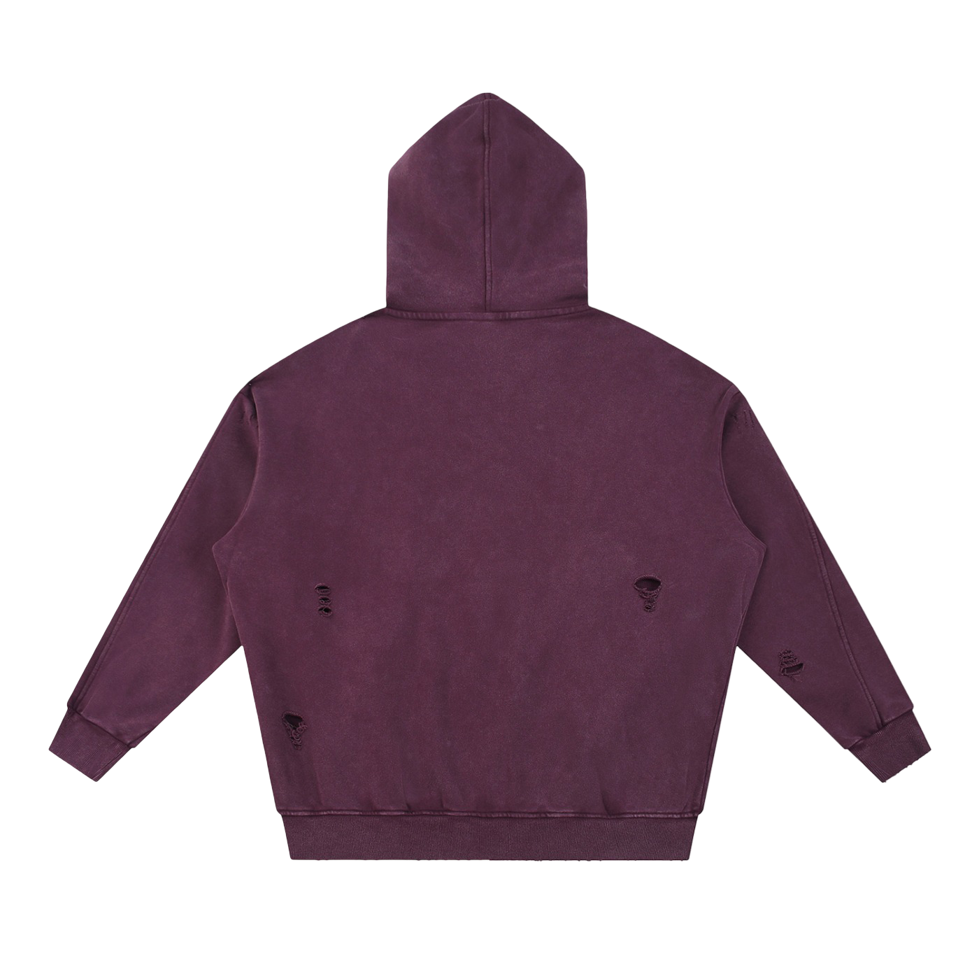 Klurve Offbeat Snow Washed Panel Hoodie