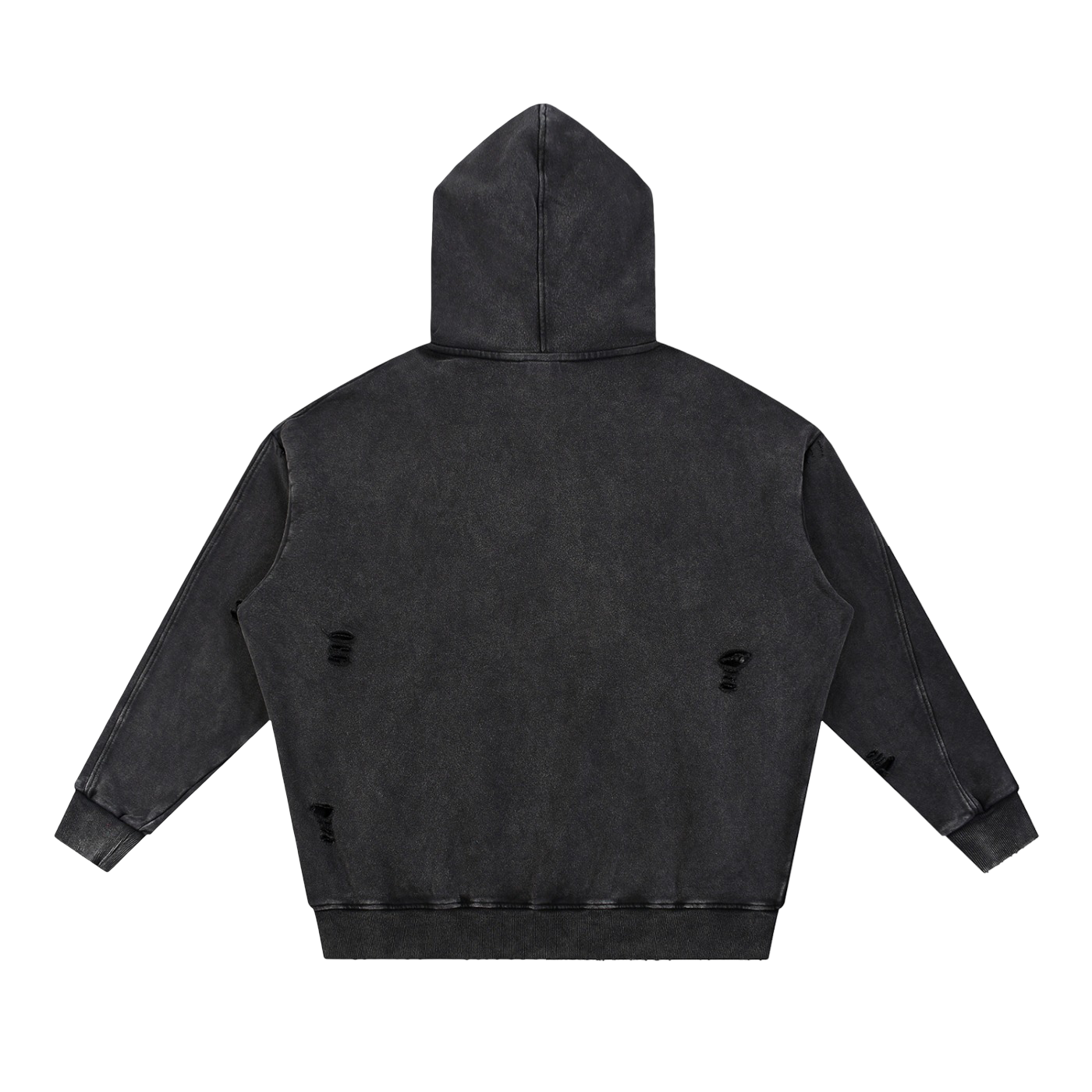 Klurve Offbeat Snow Washed Panel Hoodie
