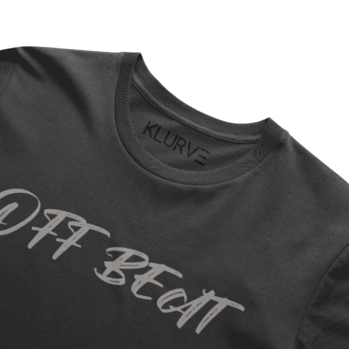 Klurve Offbeat Ultra Heavyweight Tee #Color_black steel