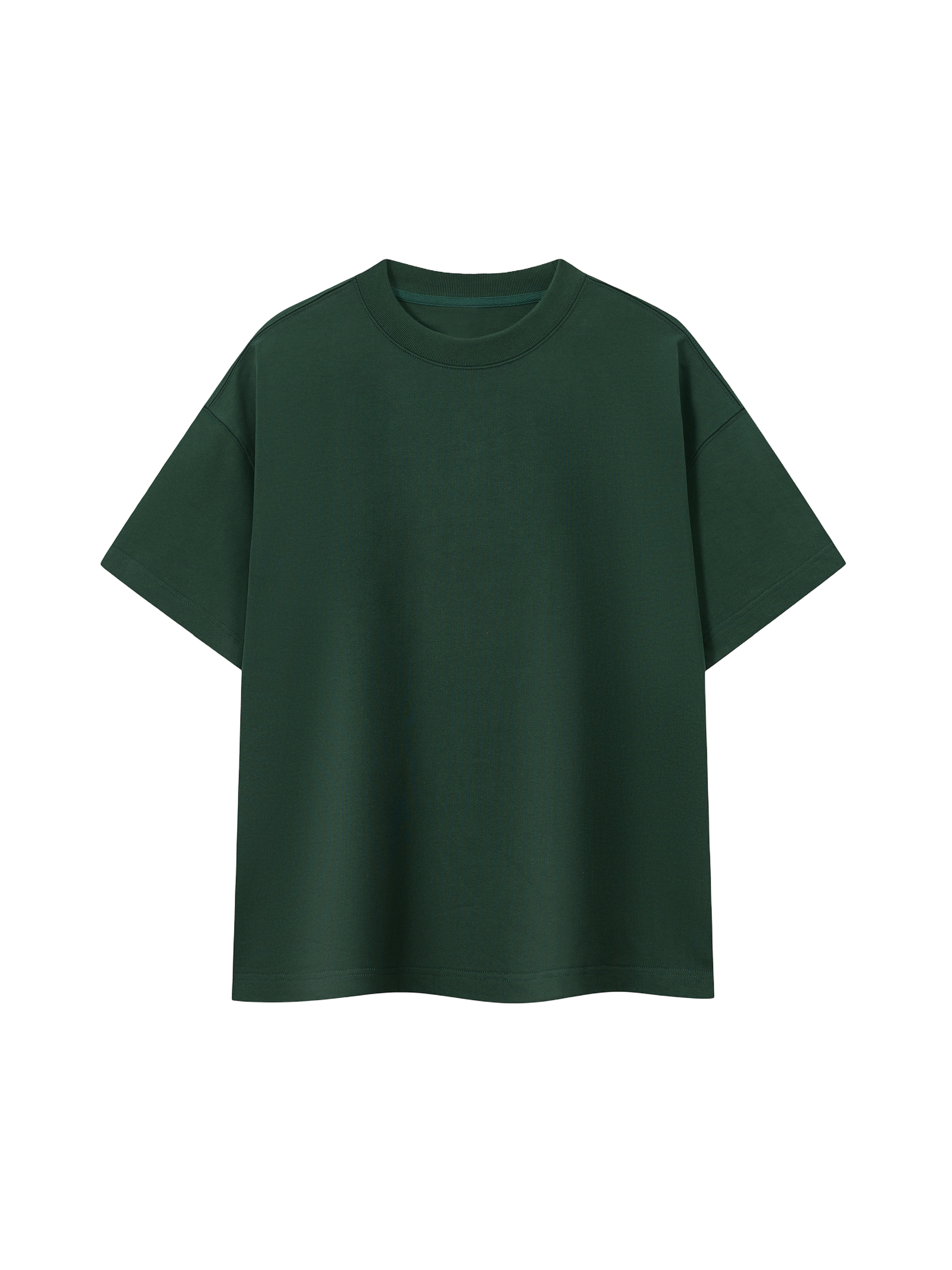 Green t-shirt on a white background