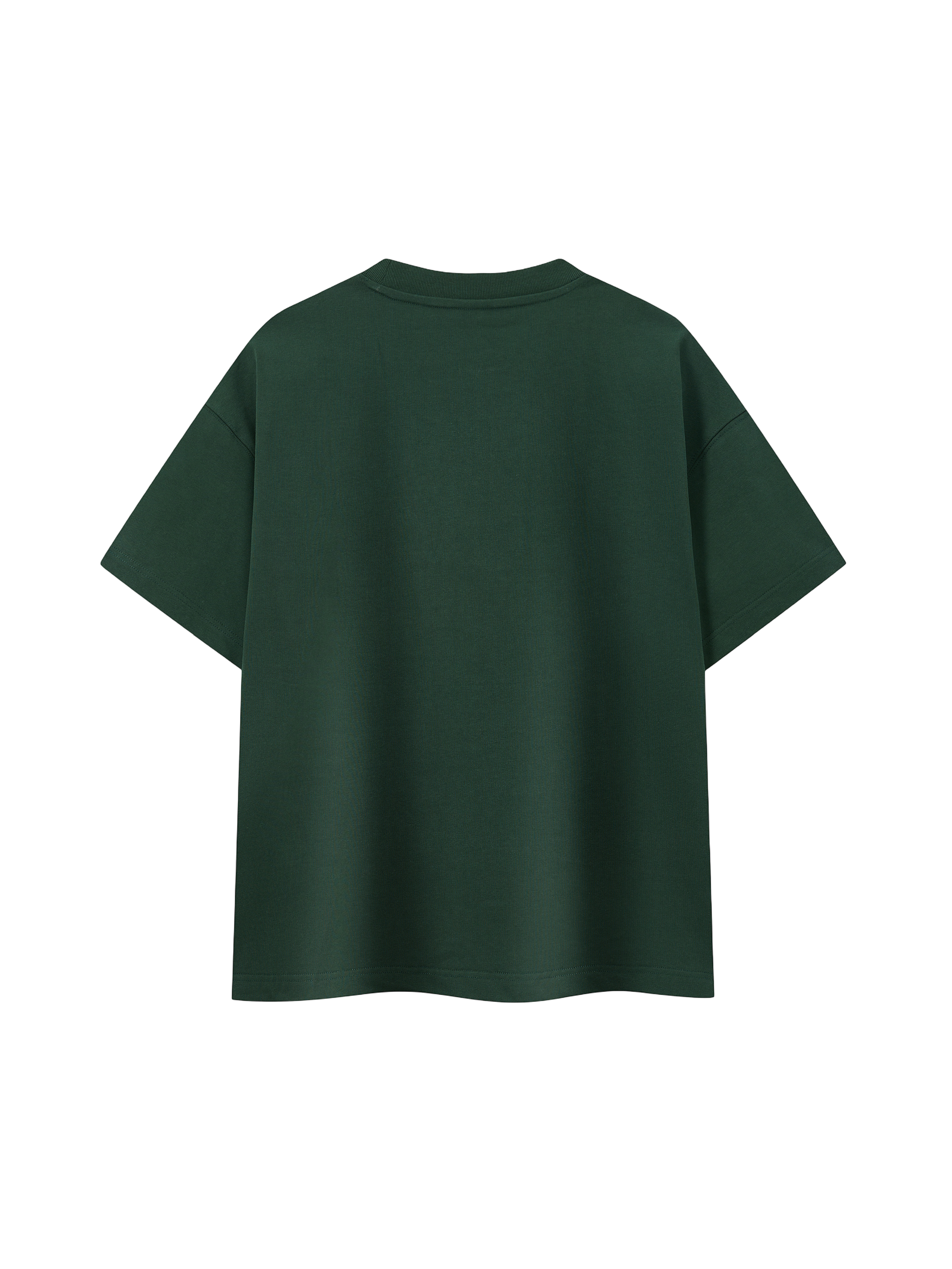 Green t-shirt on a white background