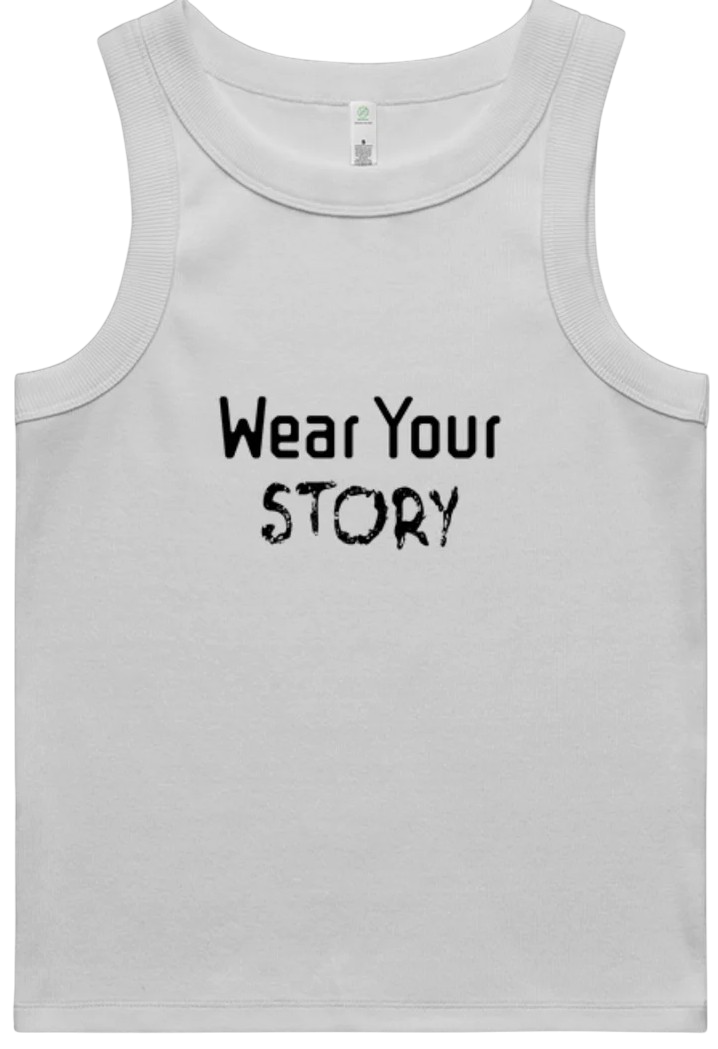 Klurve Ease Organic Rib Tank #Color_white