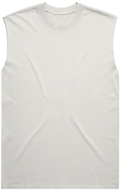 Klurve Offbeat Heavy Faded Tank #Color_faded bone