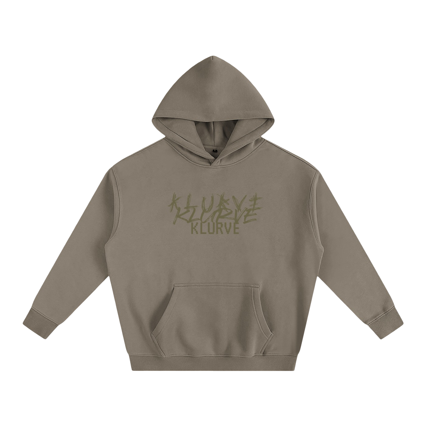 Klurve Oversized Fleeced Hoodie