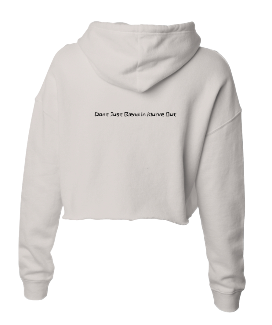 Klurve Ease Lightweight Crop Hoodie #Color_bone