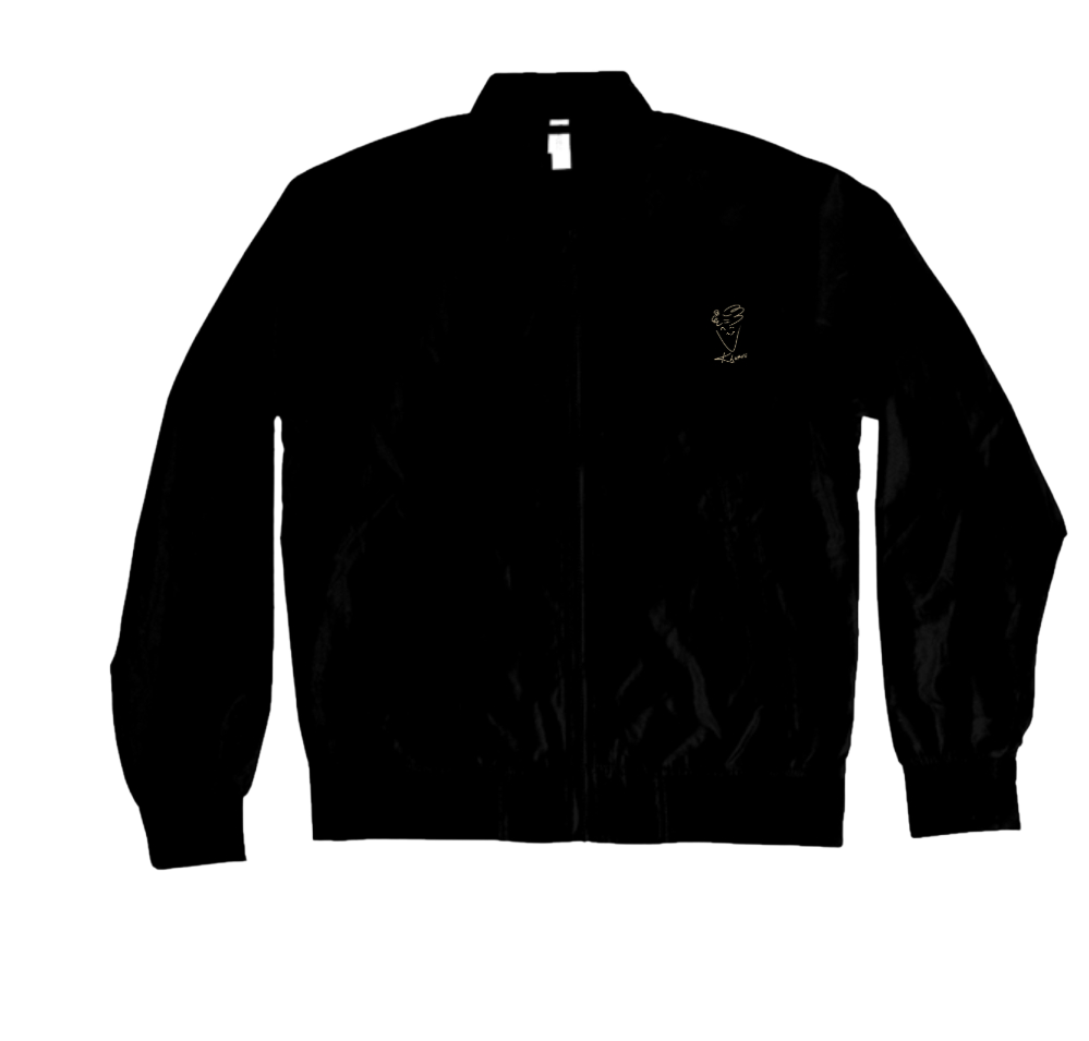 Klurve Ease Lightweight Bomber Jacket #Color_black