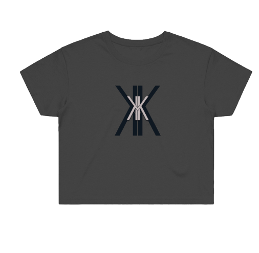 Klurve Ease Street Crop Tee #Color_coal