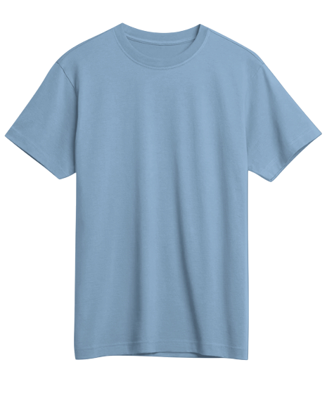 Klurve Ease Supima Tee #Color_cloudy blue