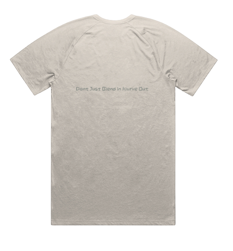 Klurve Noir Staple Active Blend Tee #Color_Ecru