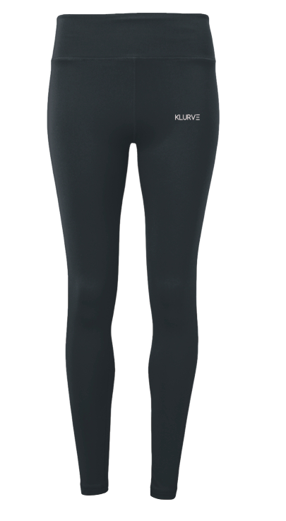 Klurve Flex Performance Leggings #Color_Charcoal