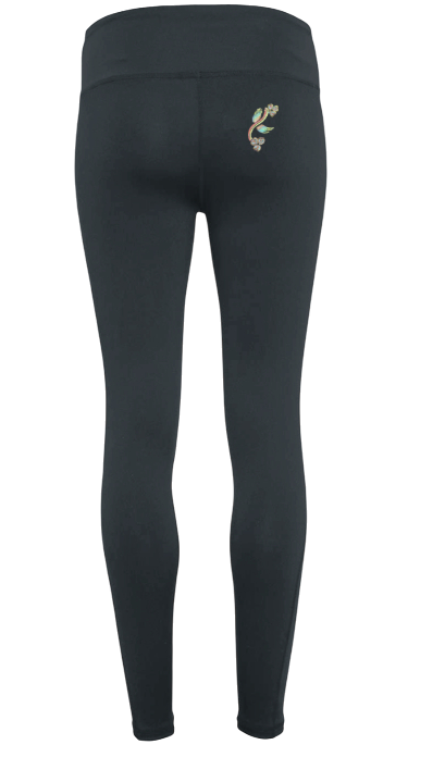 Klurve Flex Performance Leggings #Color_Charcoal