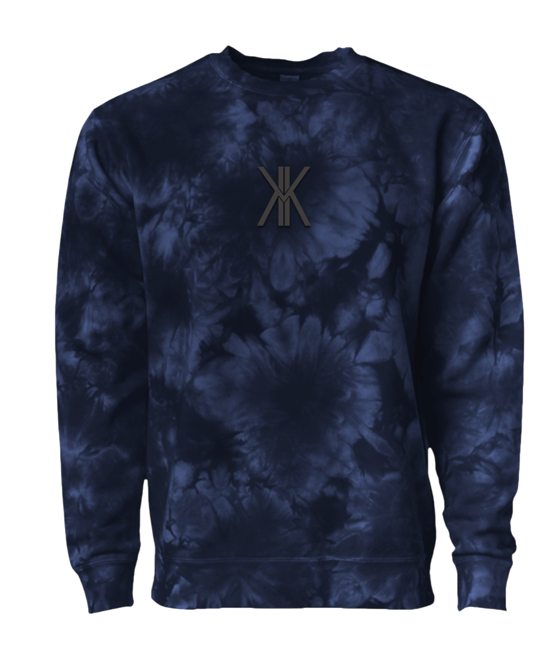 Klurve Noir Tie-Dye Sweatshirt #Color_tie dye navy