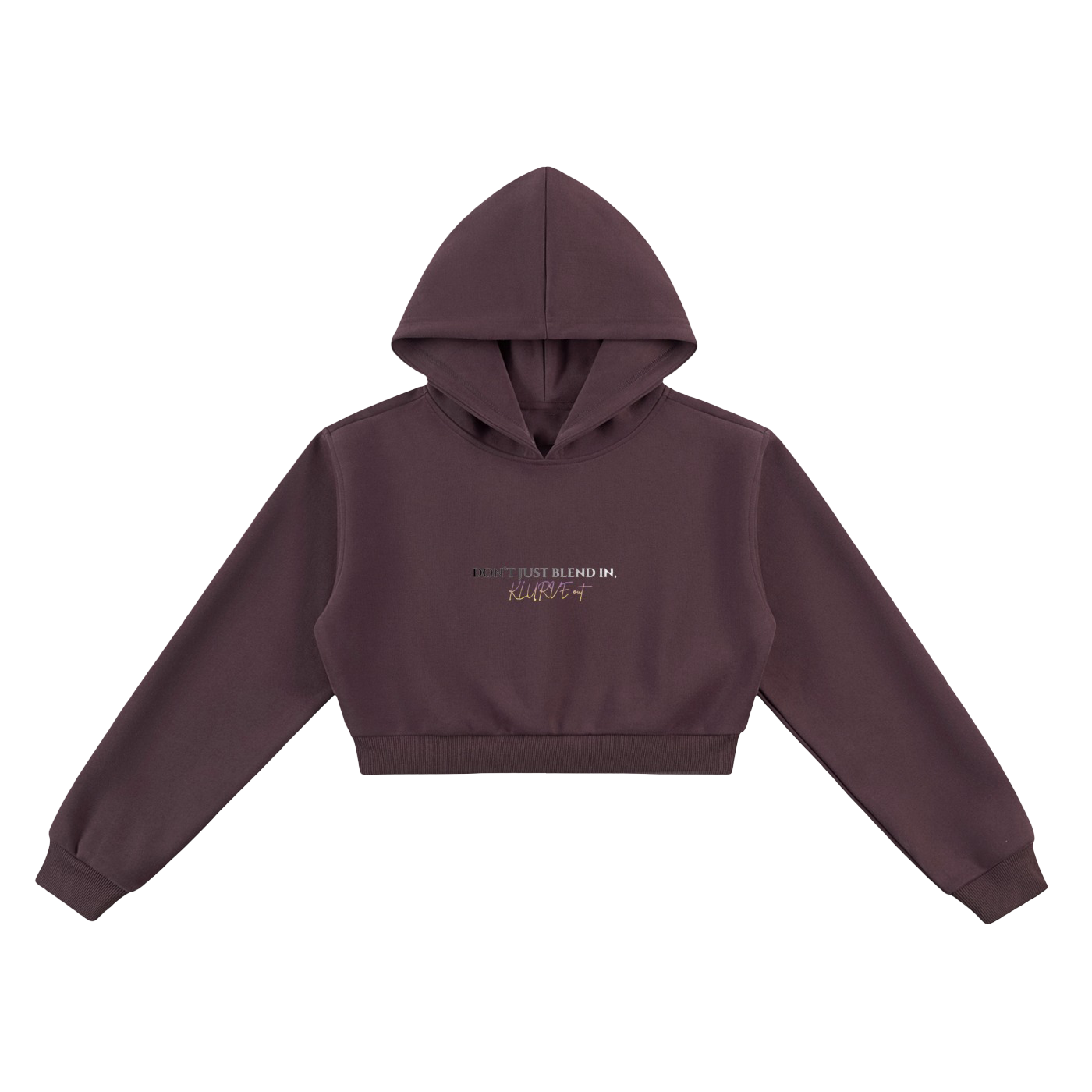 Klurve Ease Core Cropped Hoodie