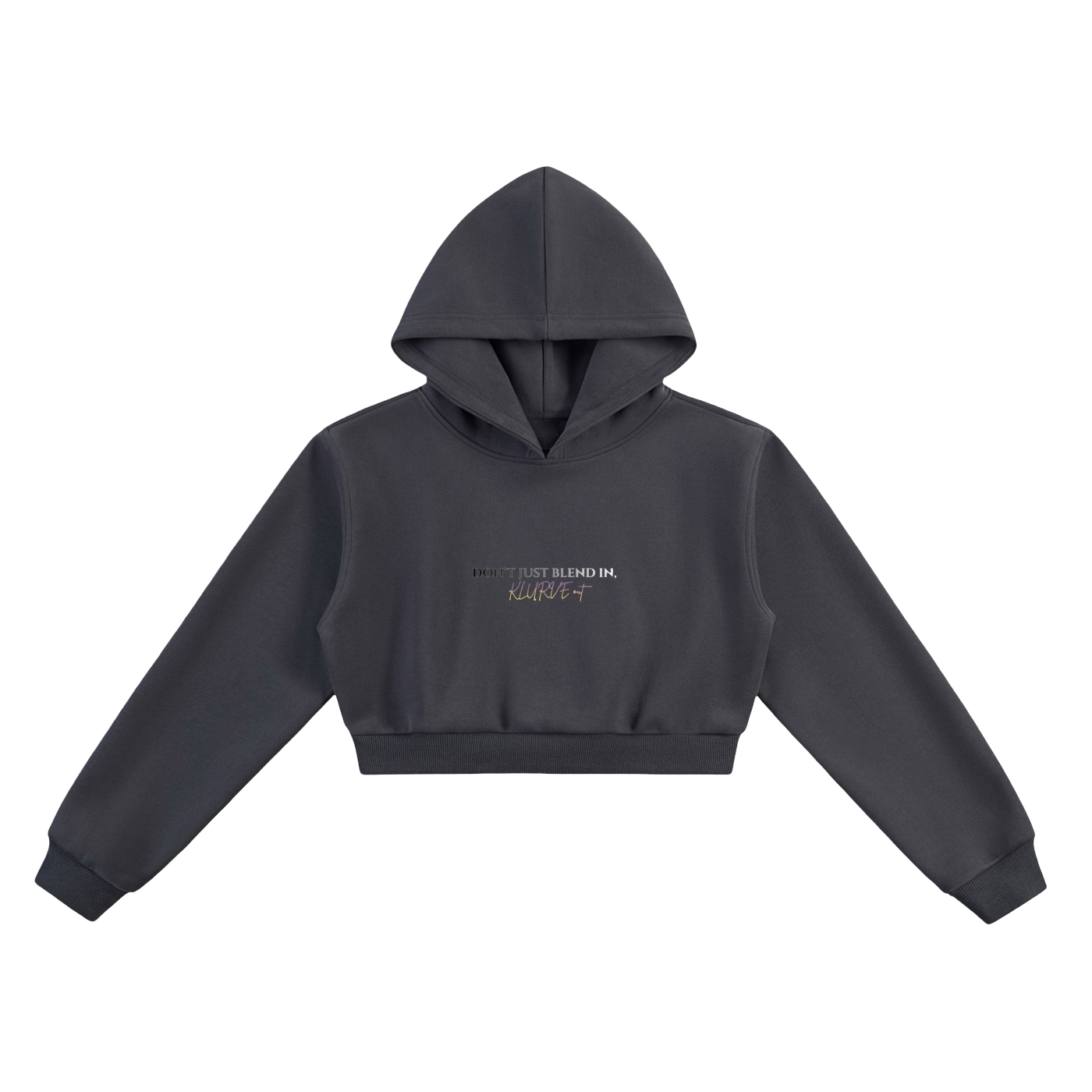 Klurve Ease Core Cropped Hoodie