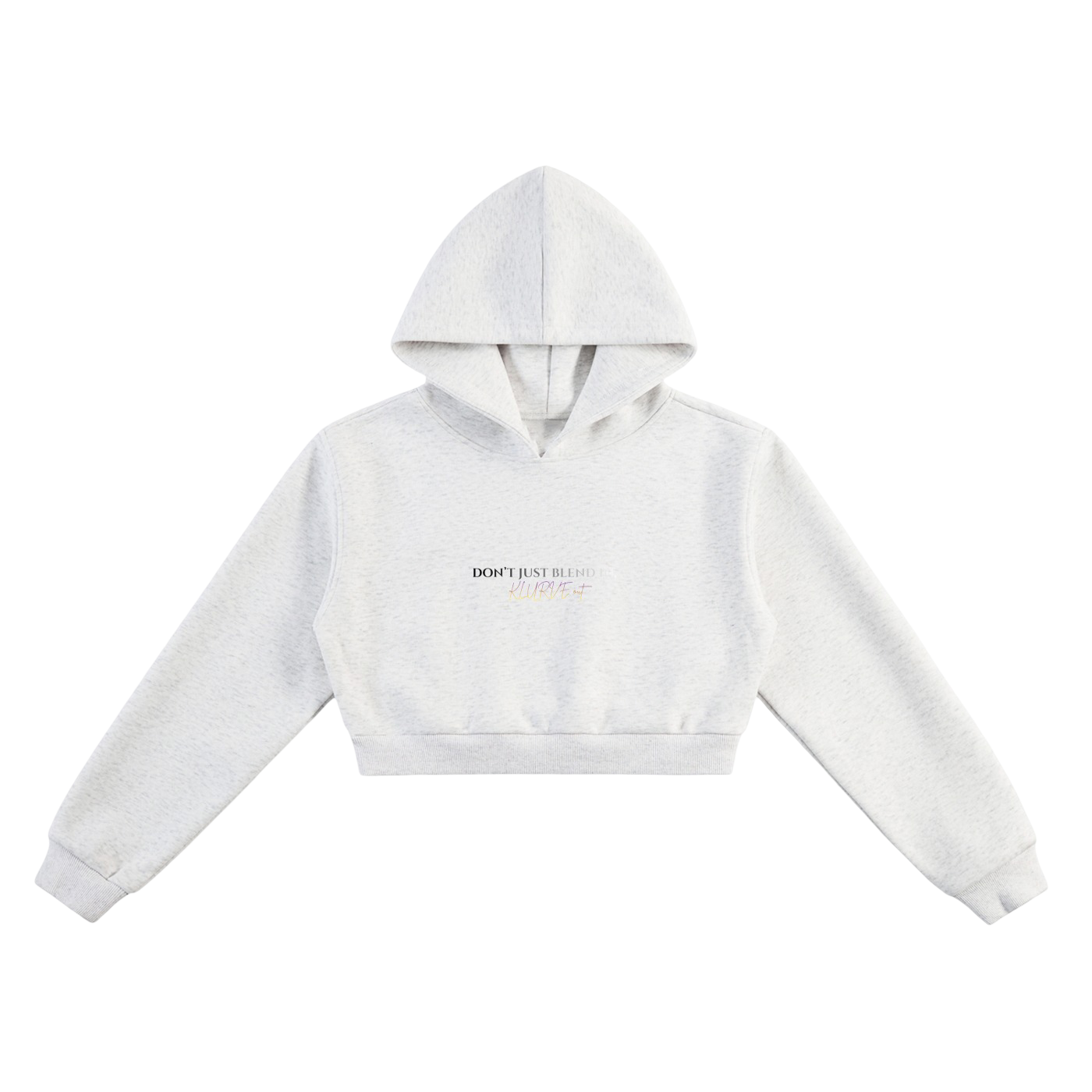 Klurve Ease Core Cropped Hoodie