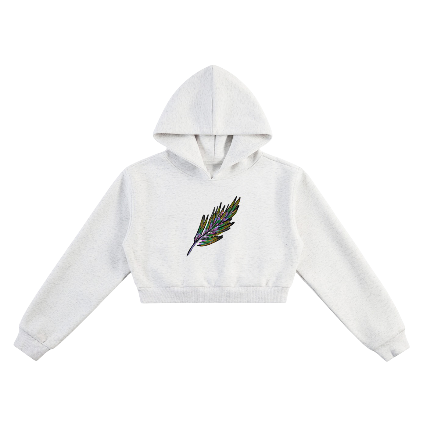 Klurve Ease Cropped Hoodie