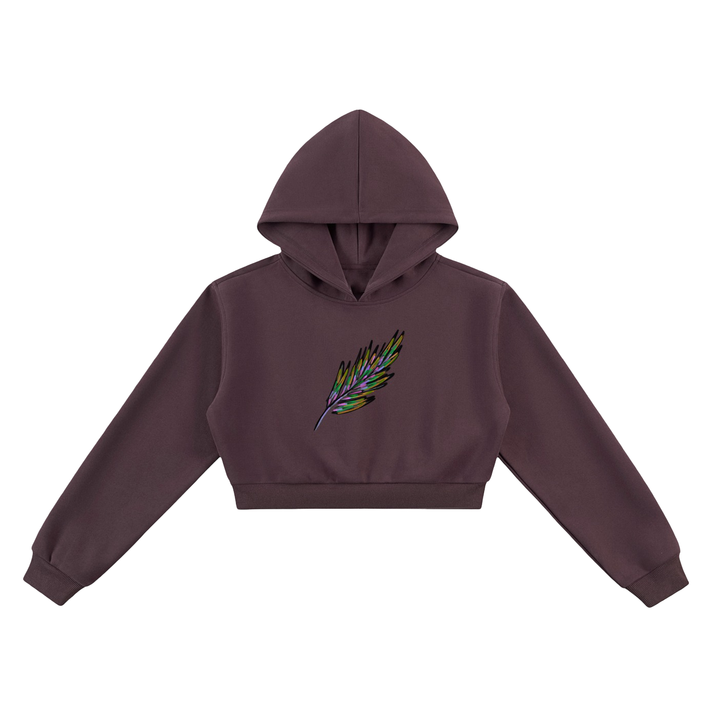 Klurve Ease Cropped Hoodie