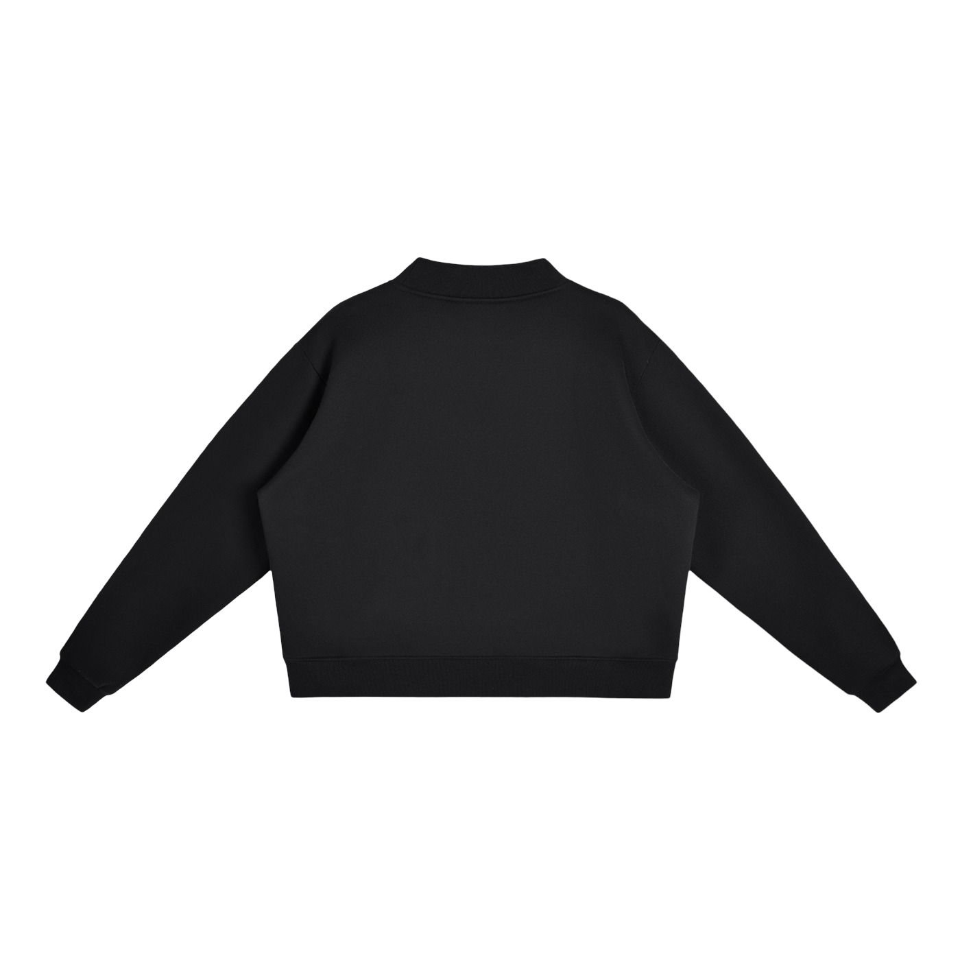 Klurve Ease Cropped Mock Sweatshirt