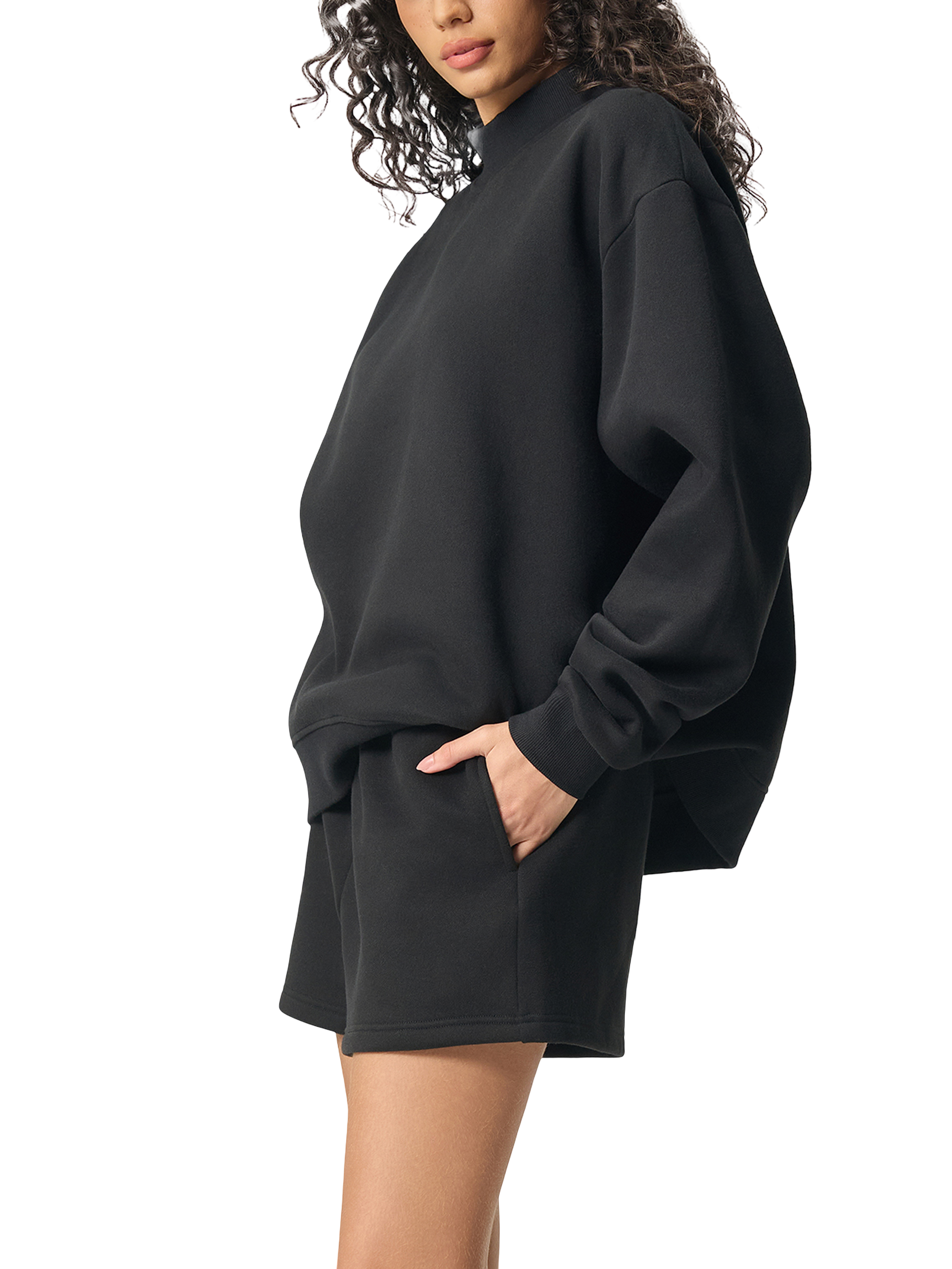 Klurve Ease Sculpt Mock-Neck Crew