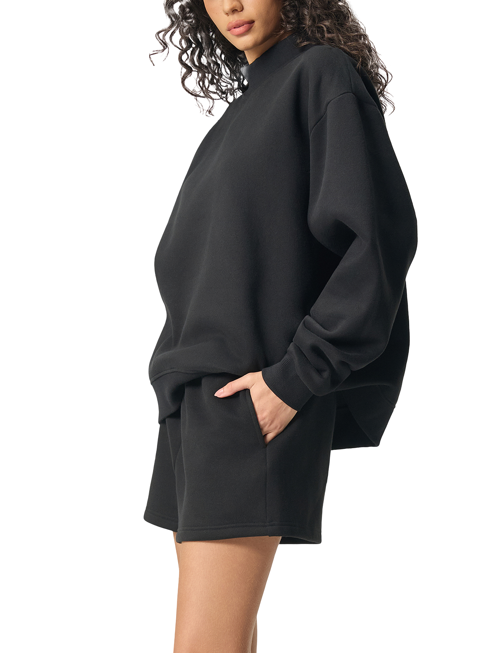 Klurve Ease Sculpt Mock-Neck Crew