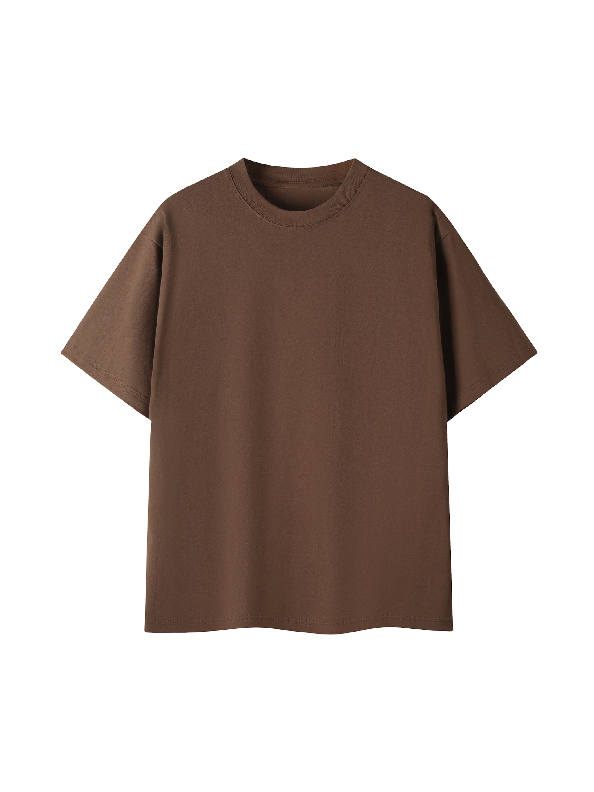 Brown t-shirt on a white background