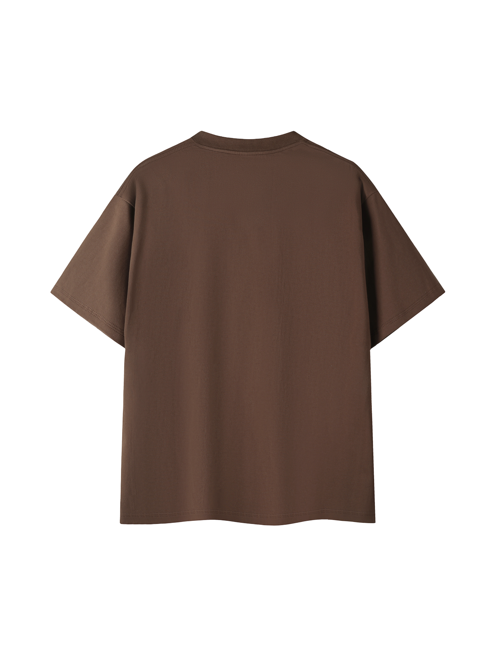Brown t-shirt on a white background