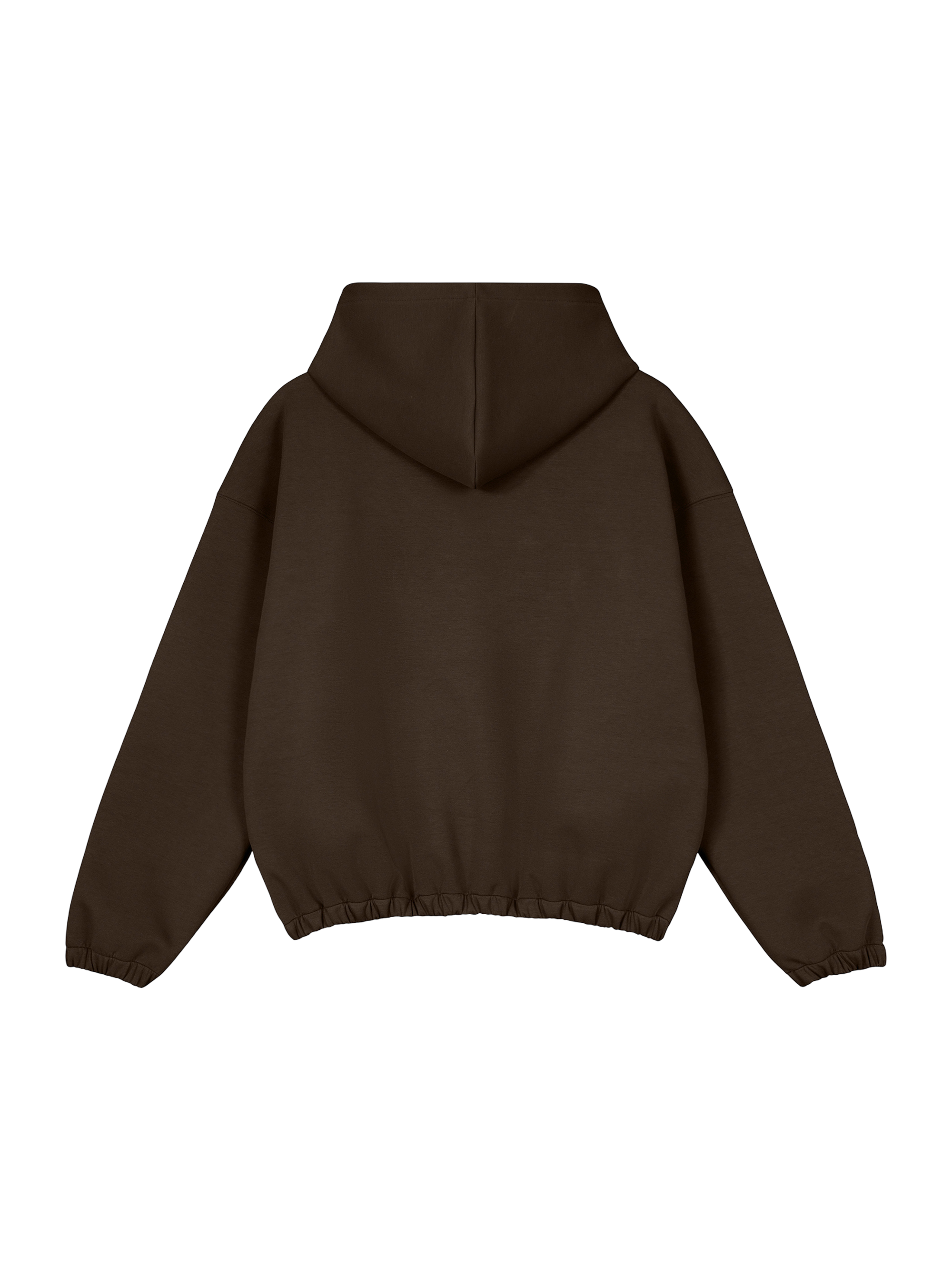 Klurve Noir Boxy Hem Hoodie