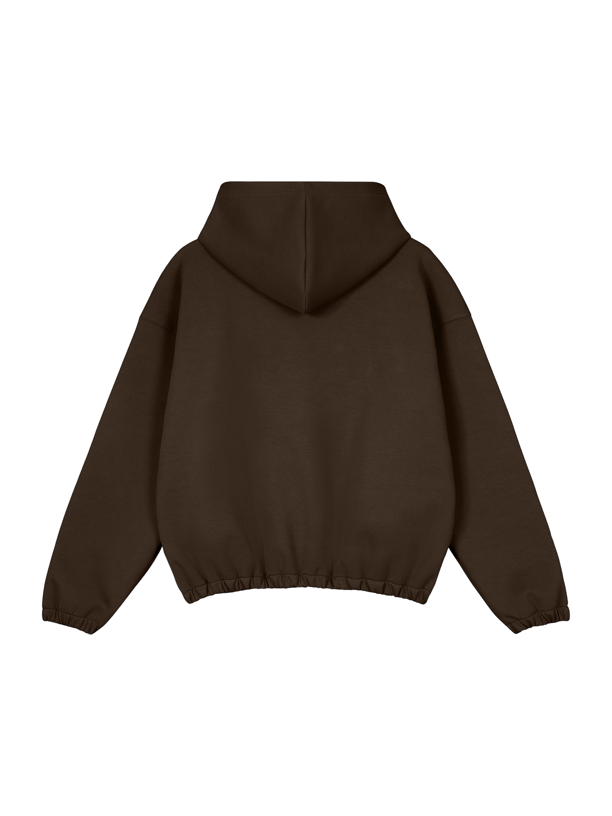 Klurve Noir Boxy Hem Hoodie