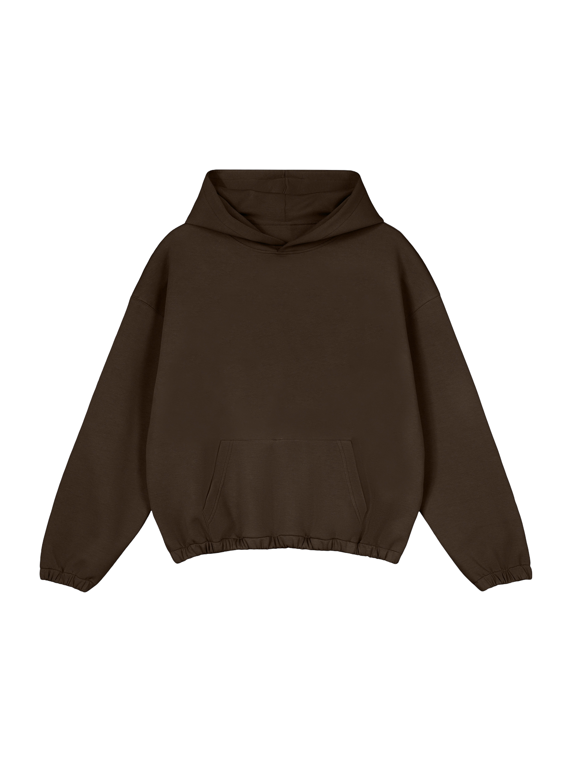 Klurve Noir Boxy Hem Hoodie
