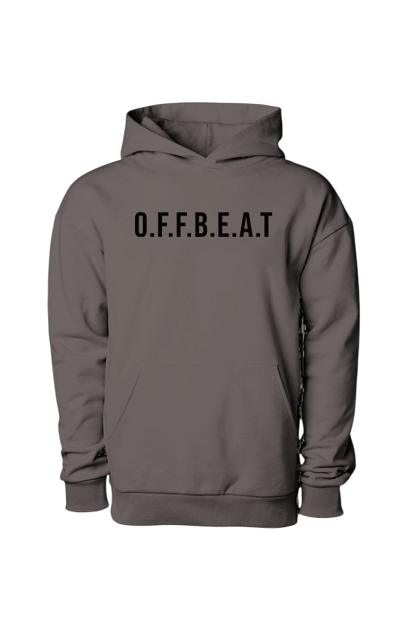 Klurve Offbeat Luxe Oversized Hoodie #Color_Pigment black