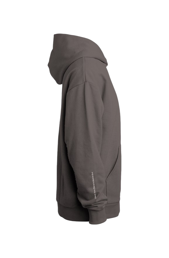 Klurve Offbeat Luxe Oversized Hoodie #Color_Pigment black