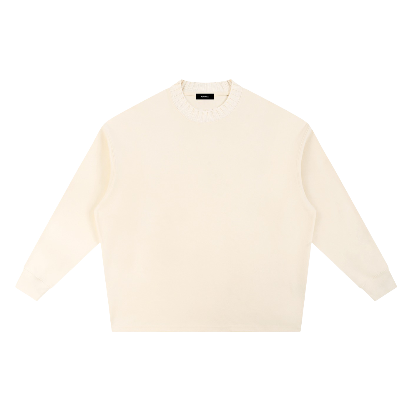 Klurve Offbeat Knit Oversized Sweatshirt