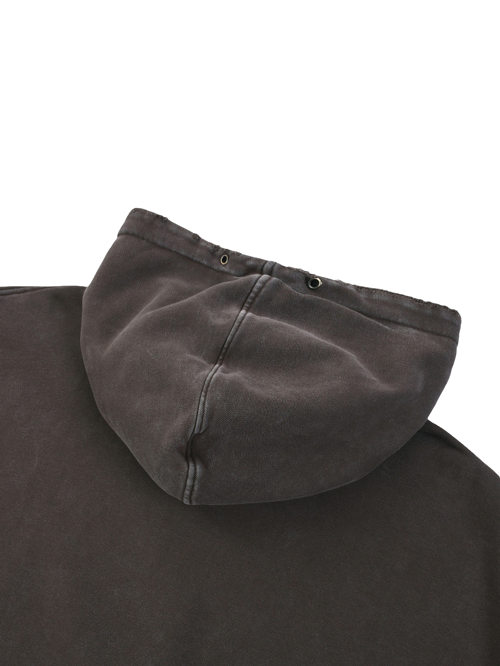 Klurve Offbeat Snow Washed Panel Hoodie