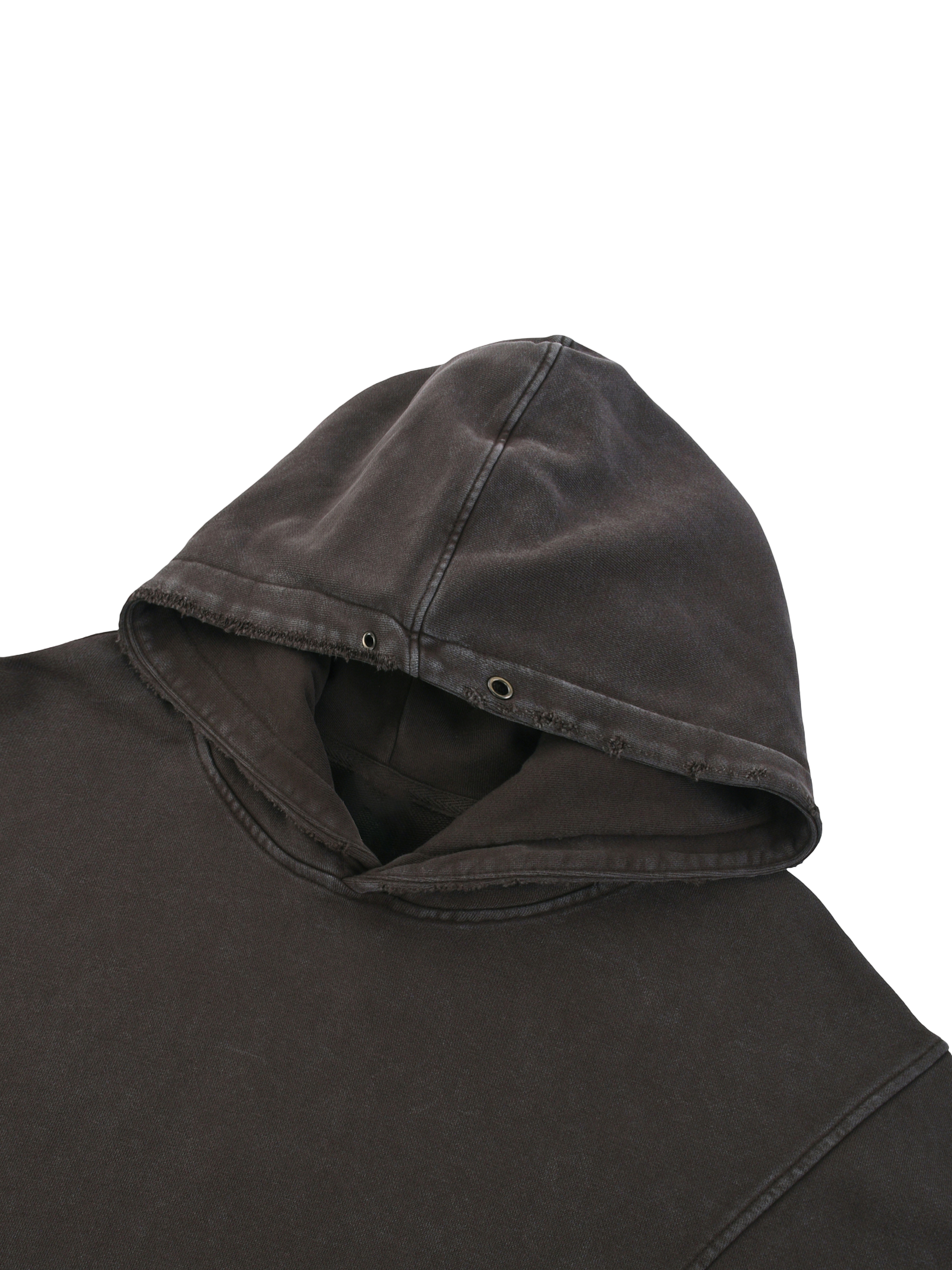 Klurve Offbeat Snow Washed Panel Hoodie