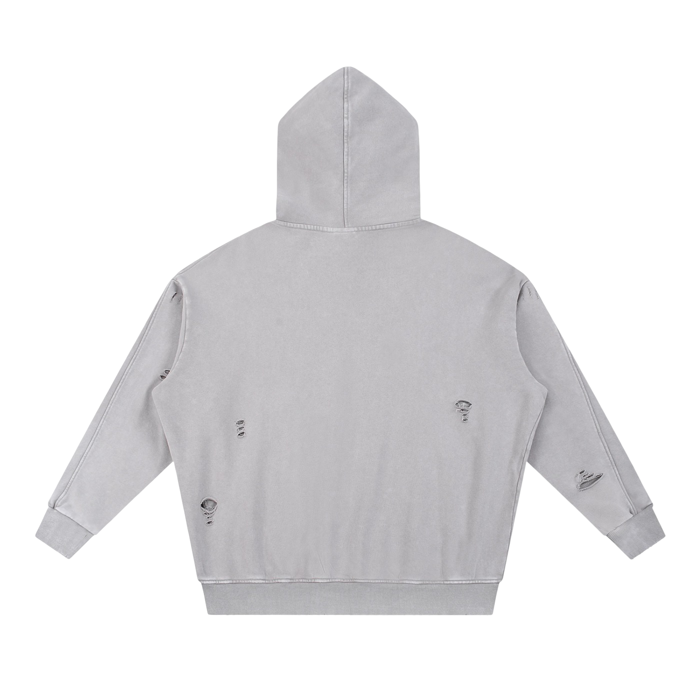 Klurve Offbeat Snow Washed Panel Hoodie